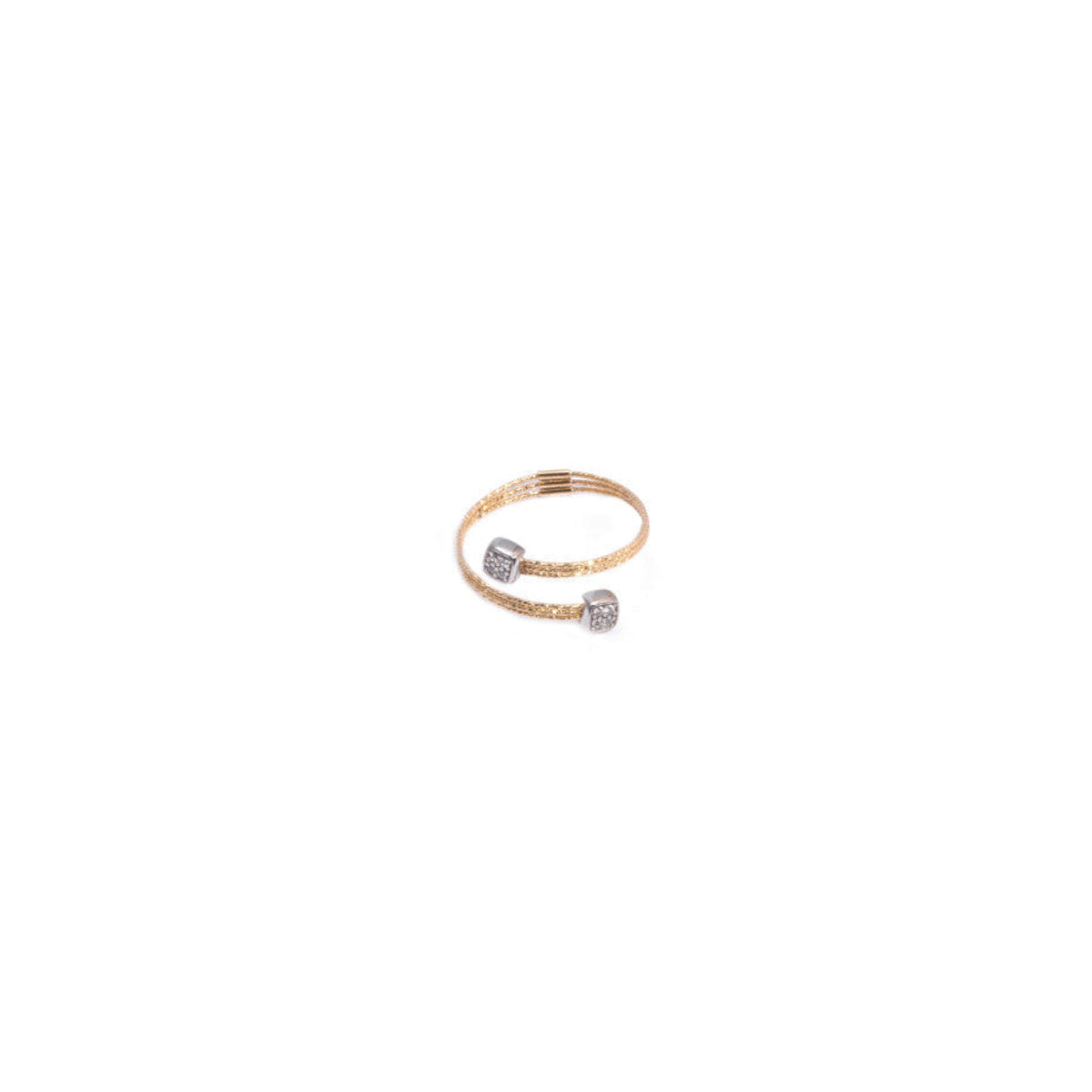MUSA 1-Row Ring – Square Pavé