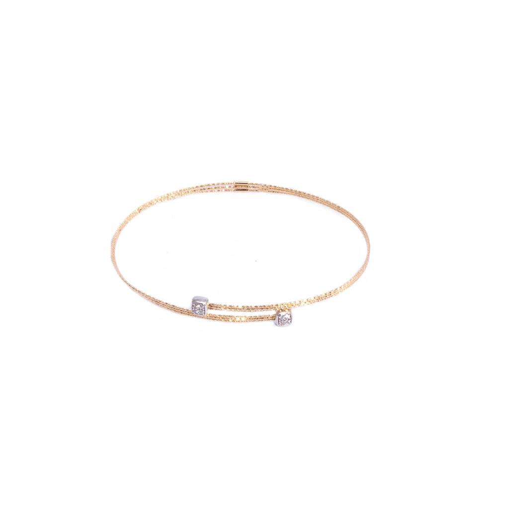 MUSA 1 Row Bracelet - Square Pavè