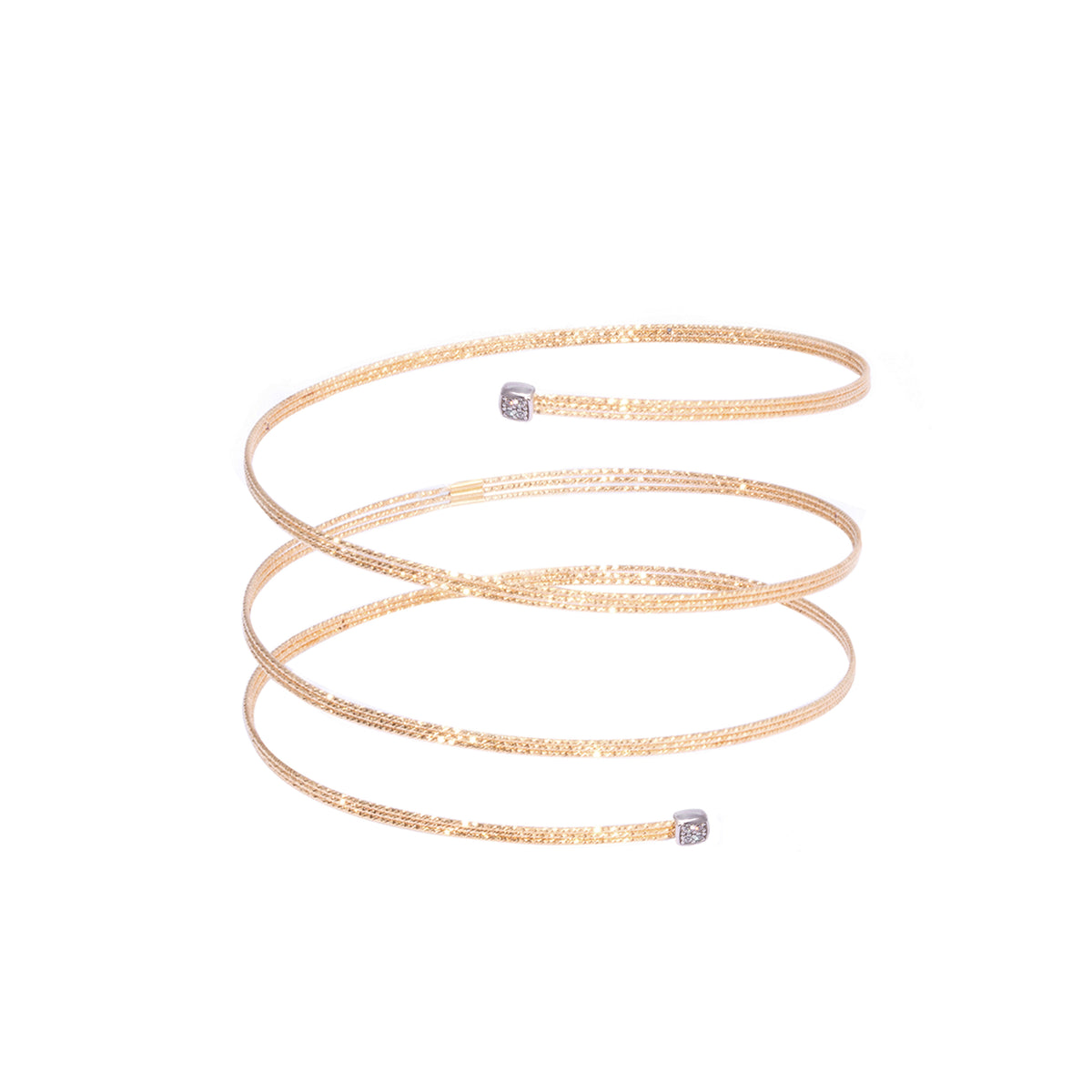 MUSA 3 Row Bracelet - Square Pavè