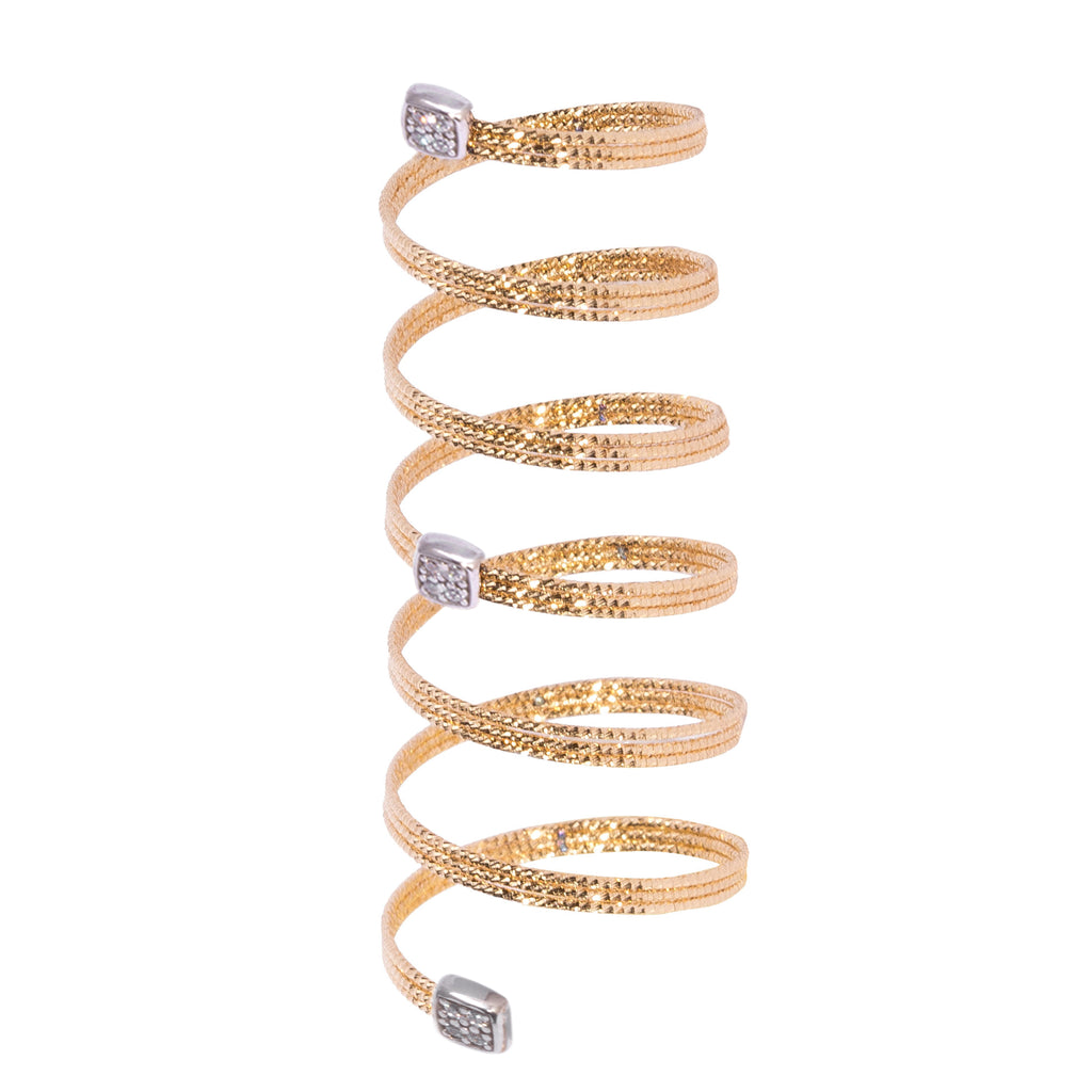 MUSA Spirale Ring – Square Pavé